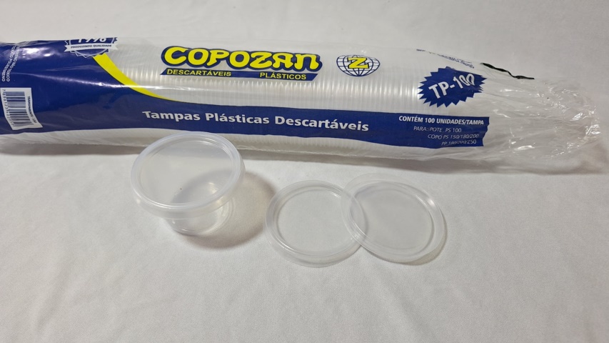 TAMPA LISA P POTE 100ML C/100UND COPOZAN